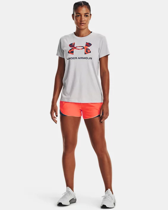 UA Play Up Shorts In Blockfarben Für Damen 3 UA Play Up Shorts In Blockfarben Für Damen – Bild 3