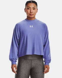 UA Rival Terry Oversized Crew Für Damen