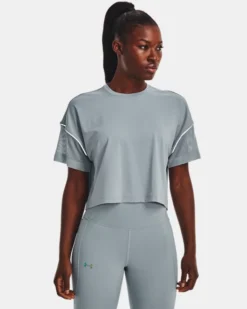 UA RUSH™ Vent Crop Kurzarm-Oberteil Für Damen