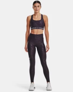 HeatGear® No-Slip Waistband Emboss Leggings Für Damen -Modegeschäft Für Sportbekleidung V5 1377108 541 FSF