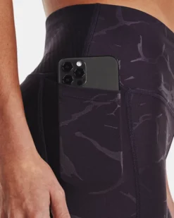 HeatGear® No-Slip Waistband Emboss Leggings Für Damen -Modegeschäft Für Sportbekleidung V5 1377108 541 SIDEDET