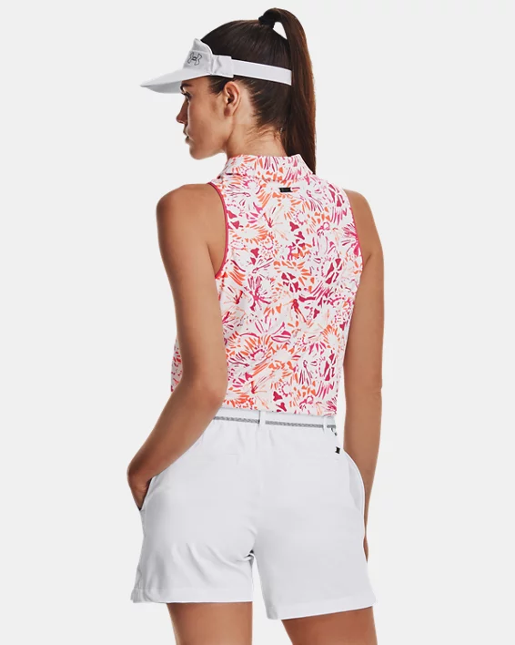 Damen UA Iso-Chill Ärmelloses Poloshirt 2 Damen UA Iso-Chill Ärmelloses Poloshirt – Bild 2