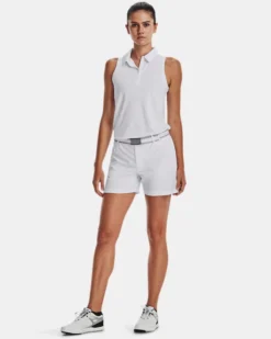 UA Playoff ärmelloses Poloshirt Für Damen -Modegeschäft Für Sportbekleidung V5 1377338 100 FSF