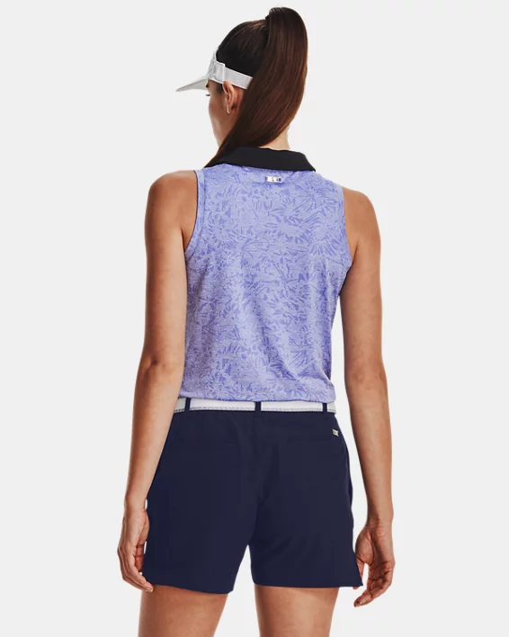 UA Playoff Wild Fields ärmelloses Poloshirt Für Damen 2 UA Playoff Wild Fields ärmelloses Poloshirt Für Damen – Bild 2