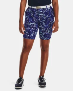 UA Links Shorts Mit Druck Für Damen -Modegeschäft Für Sportbekleidung V5 1377340 468 FCADD