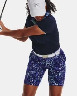 UA Links Shorts Mit Druck Für Damen -Modegeschäft Für Sportbekleidung V5 1377340 468 FSF