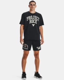 Herren Project Rock Heavyweight Shorts Aus French Terry -Modegeschäft Für Sportbekleidung V5 1377439 001 FSF
