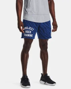 Project Rock Rival Fleece-Shorts Mit Aufdruck Für Herren