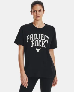 Project Rock Heavyweight Campus T-Shirt Für Damen