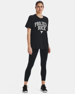 Project Rock Heavyweight Campus T-Shirt Für Damen -Modegeschäft Für Sportbekleidung V5 1377449 001 FSF