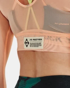 Project Rock Langarmoberteil Aus Mesh-Stoff Für Damen -Modegeschäft Für Sportbekleidung V5 1377456 906 BCKDET