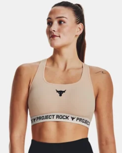 Project Rock Crossback Training Ground Sport-BH Für Damen -Modegeschäft Für Sportbekleidung V5 1377462 832 FC MD