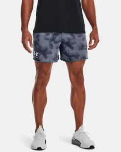UA Rival Shorts Aus French Terry Für Herren (15 cm)