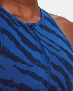 Project Rock Meridian Training Ground Zip-Tanktop Mit Aufdruck Für Damen -Modegeschäft Für Sportbekleidung V5 1377951 471 COLLAR