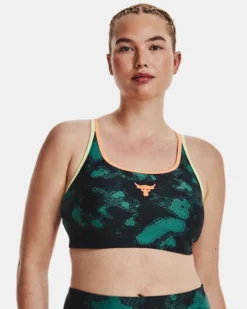 Project Rock Crossback Family Sport-BH Mit Aufdruck Für Damen -Modegeschäft Für Sportbekleidung V5 1377953 722 FC XL