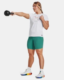 UA Pride Kurzarm-Oberteil Für Damen -Modegeschäft Für Sportbekleidung V5 1378959 100 FSF