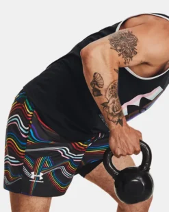 UA Woven Volley Pride Shorts Für Herren -Modegeschäft Für Sportbekleidung V5 1379008 001 FCADD