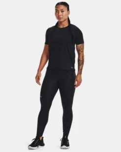 Damen UA RUSH™ Vent Kurzarm-Oberteil -Modegeschäft Für Sportbekleidung V5 1379043 001 FSF