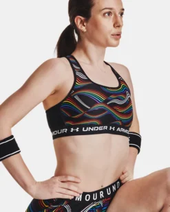 Damen Armour® Mid Crossback Pride Sport-BH -Modegeschäft Für Sportbekleidung V5 1380113 001 FSF